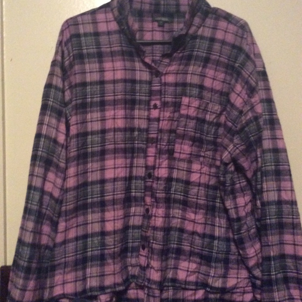 Purple plaid shirt💋5 for 10$💋